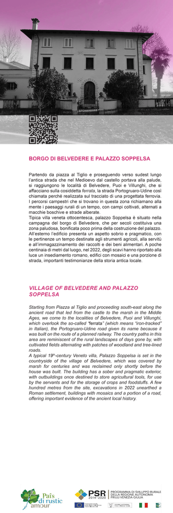 Arrivo Itinerario 5 - Borgo di Belvedere e palazzo Soppelsa